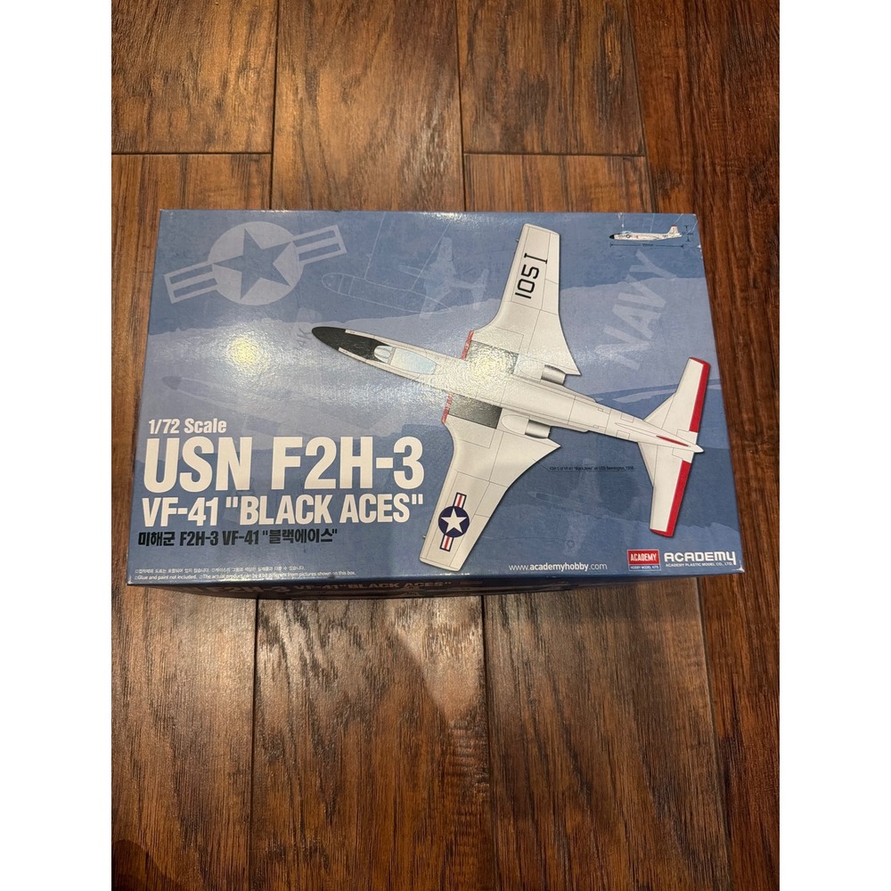 Academy 1/72 USN F2H-3 VF-41 Black Aces Plastic Model Kit 12548
